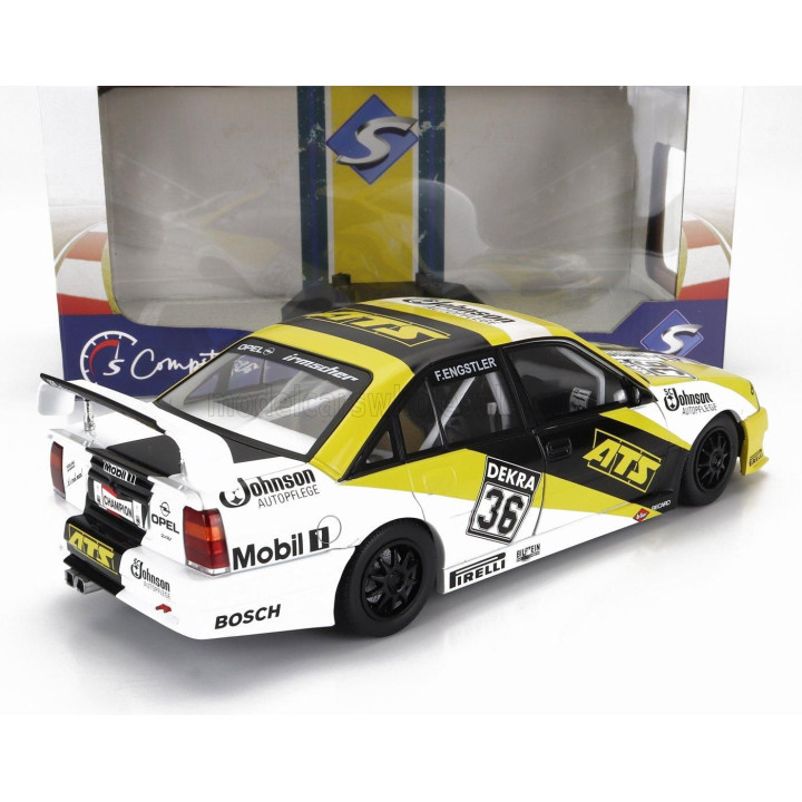 SOLIDO OPEL OMEGA EVO 500 TEAM IRMSCHER N 36 SEASON DTM 1991 F.ENGSTLER - YELLOW BLACK 1/18