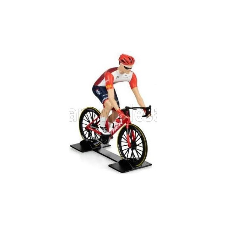 SOLIDO FIGURES CICLISTA - CYCLIST - TEAM TREK SEGAFREDO - TOUR DE FRANCE 2023 - WHITE RED 1/18