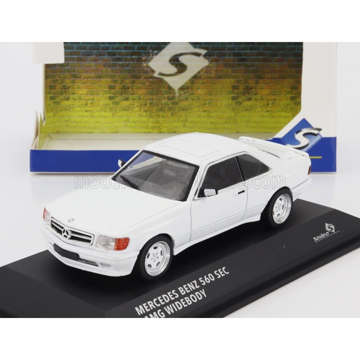 SOLIDO MERCEDES BENZ S-CLASS 560SEC AMG (C126) WIDE BODY 1990 - WHITE 1/43