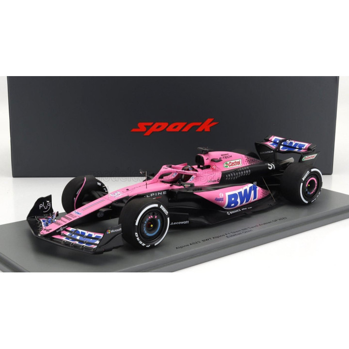 SPARK MODEL ALPINE F1  A523 TEAM BWT ALPINE N 31 SEASON 2023 ESTEBAN OCON - PINK BLUE 1/18