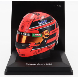 SPARK MODEL BELL HELMET CASCO HELMET F1 ESTEBAN OCON TEAM BWT ALPINE N 31 SEASON 2024 - RED 1/5