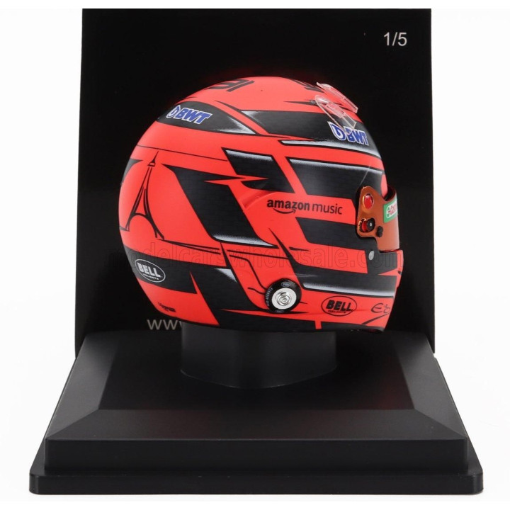 SPARK MODEL BELL HELMET CASCO HELMET F1 ESTEBAN OCON TEAM BWT ALPINE N 31 SEASON 2024 - RED 1/5