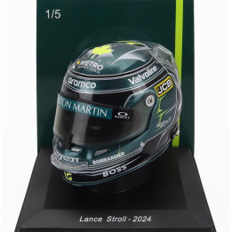 SPARK MODEL BELL HELMET CASCO HELMET F1 LANCE STROLL TEAM ASTON MARTIN ARAMCO COGNIZANT N 18 SEASON 2024 - GREEN 1/5