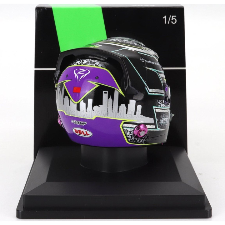 SPARK MODEL BELL HELMET CASCO HELMET F1 ZHOU GUANYU TEAM STAKE KICK SAUBER N 24 SEASON 2024 - BLACK 1/5