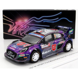 SPARK MODEL FORD ENGLAND PUMA RALLY1 TEAM FORD WORLD RALLY M-SPORT N 7 4th RALLY SARDINIA ITALY 2022 P.L.LOUBET - V.LANDAIS - PU