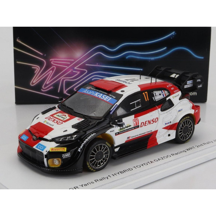 SPARK MODEL TOYOTA YARIS GR HYBRID RALLY1 TEAM TOYOTA GAZOO RACING WRT N 17 2nd RALLY JAPAN 2023 SEBASTIAN OGIER - VINCENT LANDA