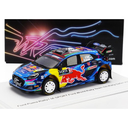 SPARK MODEL FORD ENGLAND PUMA RALLY1 TEAM FORD WORLD RALLY M-SPORT N 8 6th RALLY SAFARI 2023 OTT TANAK - MARTIN JARVEOJA - BLUE 