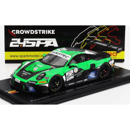 SPARK MODEL PORSCHE 911 992 GT3 R TEAM HUBER RACING N 54 24h SPA 2023 A.GUVEN - S.MULLER - C.ENGELHART - GREEN BLACK 1/43