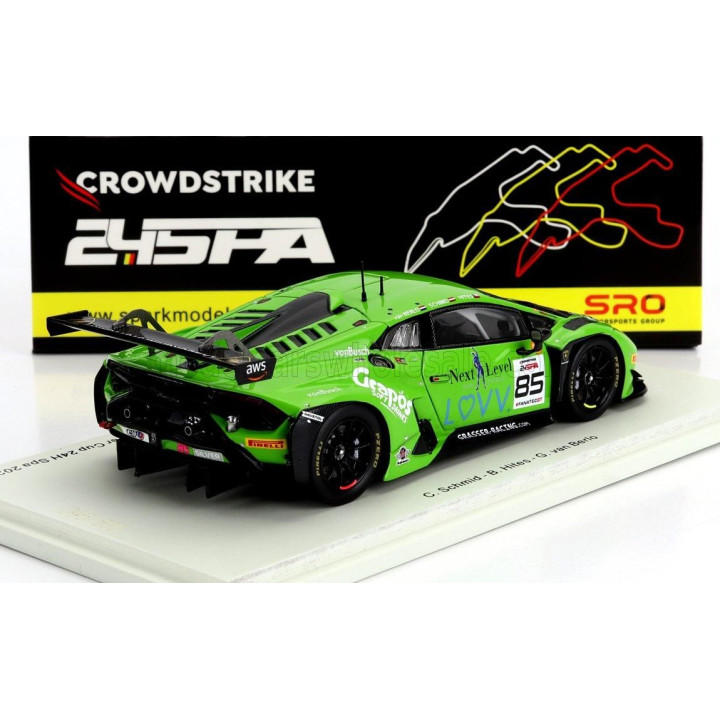 SPARK MODEL LAMBORGHINI HURACAN GT3 EVO 2 TEAM GRT GRASSER N 85 WINNER SILVER CUP 24h SPA 2023 C.SCHMID - B.HITES - G.VAN BERLO 