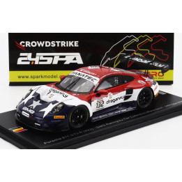 SPARK MODEL PORSCHE 911 992 GT3 R TEAM GMG RACING N 132 24h SPA 2023 K.WADHINGTON - J.SOFRONAS - P.LONG - J.BLEEKEMOLEN - RED WH