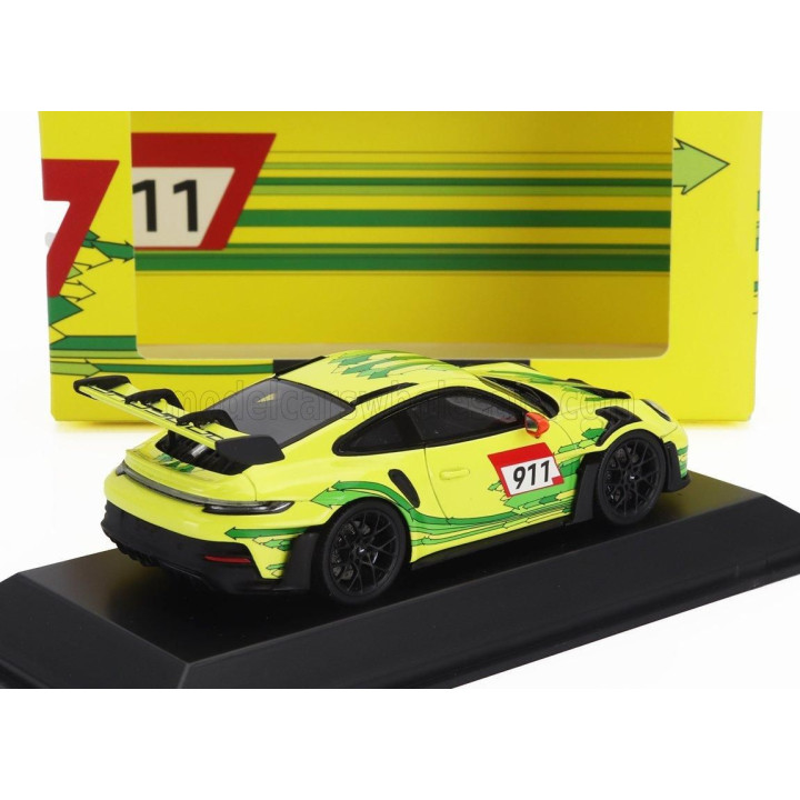SPARK MODEL PORSCHE 911 992 GT3 RS N 911 COUPE 2023 - YELLOW GREEN 1/43