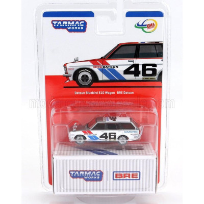TARMAC DATSUN 510 BLUEBIRD N 46 SW STATION WAGON 1971 - SILVER WHITE BLUE 1/64