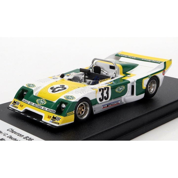 TROFEU CHEVRON B36 2.0L S4 TEAM SOCIETE RACING N 33 24h LE MANS 1979 A.DECHELETTE - C.DECHELETTE - M.TARRES - WHITE YELLOW GREEN