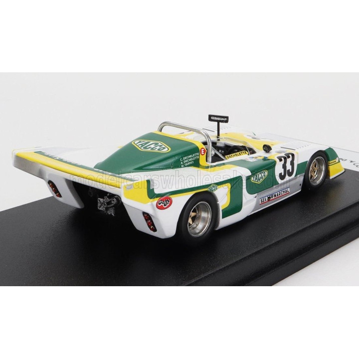 TROFEU CHEVRON B36 2.0L S4 TEAM SOCIETE RACING N 33 24h LE MANS 1979 A.DECHELETTE - C.DECHELETTE - M.TARRES - WHITE YELLOW GREEN