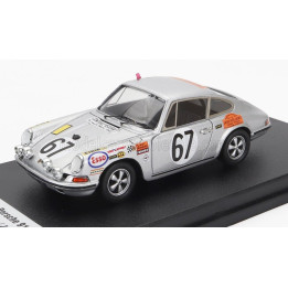 TROFEU PORSCHE 911S TEAM J.FARJON N 67 24h LE MANS 1969 PHILIPPE FARJON - JACKY DECHAUMEL - SILVER 1/43