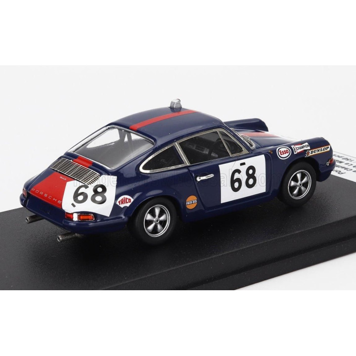 TROFEU PORSCHE 911T COUPE TEAM PAUL WATSON RACE ORGANISATION N 68 24h LE MANS 1971 JOHN CHATHAM - MIKE COOMBE - BLUE RED 1/43