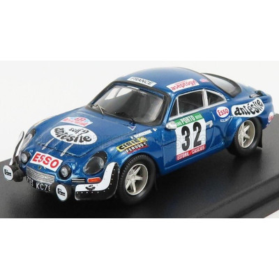 TROFEU RENAULT ALPINE A110 1600S N 32 RALLY OF PORTUGAL 1975 P.WAMBERGUE - I.BRETON - BLUE MET 1/43