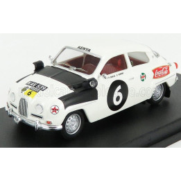 TROFEU SAAB 96 N 6 RALLY EAST AFRICAN SAFARI 1962 J.A.DAVIES - D.PERROS - WHITE BLACK 1/43
