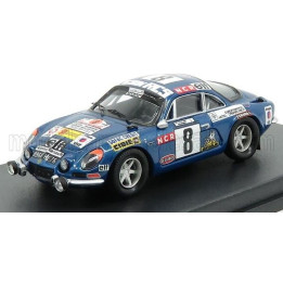 TROFEU RENAULT ALPINE A110 N 8 RALLY DU MAROC 1974 TAHITIEN - G.DE WARREN - BLUE MET 1/43