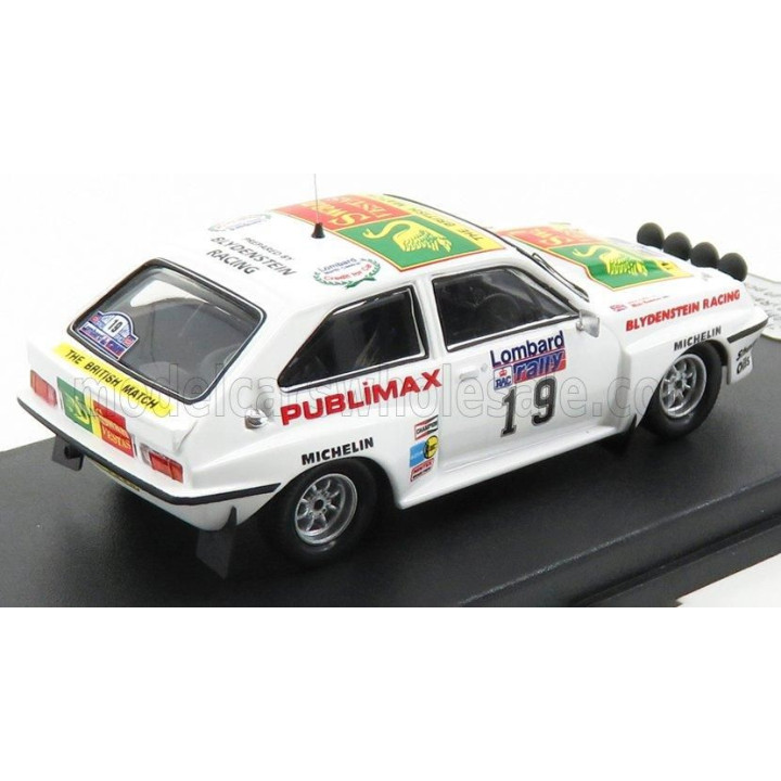 TROFEU VAUXHALL CHEVETTE HSR (night version) N 19 RALLY RAC LOMBARD 1982 T.KABY - M.NICHOLSON - WHITE 1/43