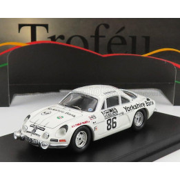 TROFEU RENAULT ALPINE A110 N 86 RALLY RAC LOMBARD 1972 J.ROBINSON - D.RODGERS - WHITE 1/43
