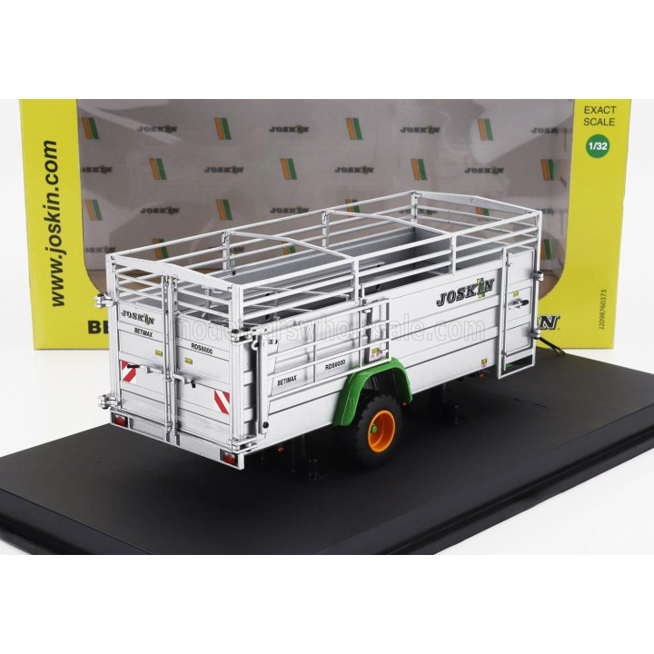 UNIVERSAL HOBBIES JOSKIN BETIMAX RDS7500 TRAILER LIVESTOCK TRANSPORTER - CARRELLO TRASPORTO ANIMALI - SILVER 1/32