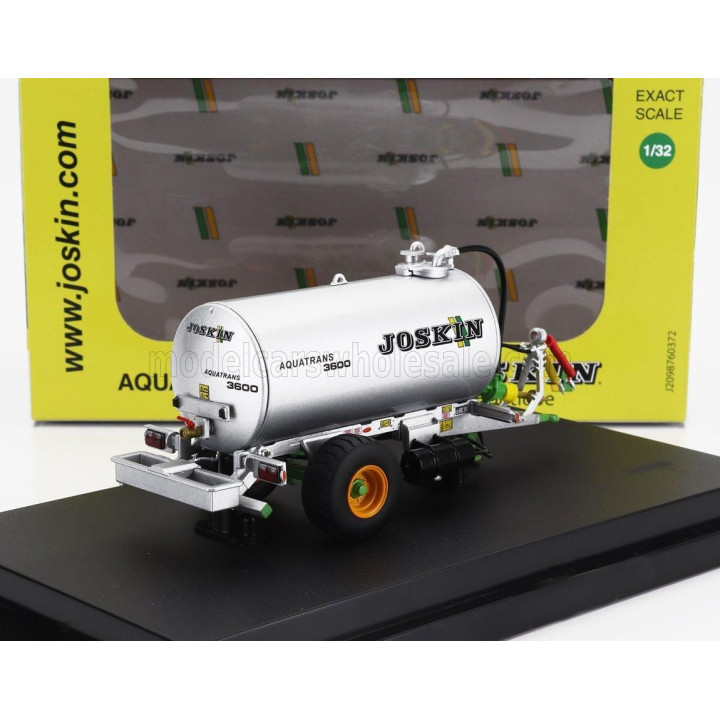 UNIVERSAL HOBBIES JOSKIN AQUATRANS 3600 TANKER TRAILER 2010 - SILVER 1/32