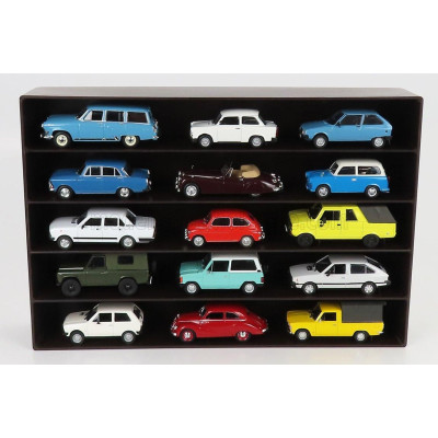 VETRINA DISPLAY BOX ACCESSORIES ESPOSITORE APERTO - FOR AUTO 1/43 1/64 - CARS NOT INCLUDED - Lungh.LENGHT cm 36.8 X Largh.WIDTH 