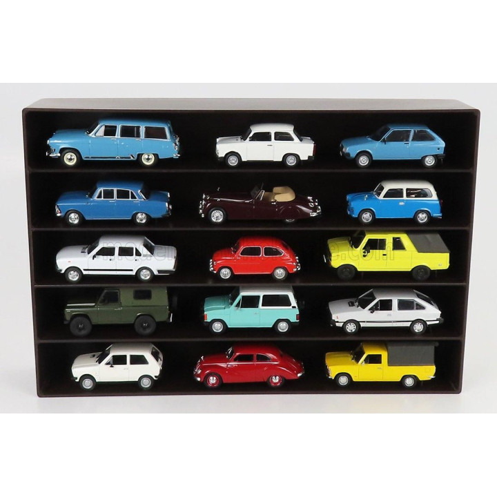 VETRINA DISPLAY BOX ACCESSORIES ESPOSITORE APERTO - FOR AUTO 1/43 1/64 - CARS NOT INCLUDED - Lungh.LENGHT cm 36.8 X Largh.WIDTH 
