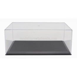 VETRINA DISPLAY BOX VETRINA DISPLAY BOX BOX FOR 1/18 BASE IN PLASTICA NERA - PLASTIC BASE BLACK - Lungh.LENGTH cm 33.5 X Largh.W
