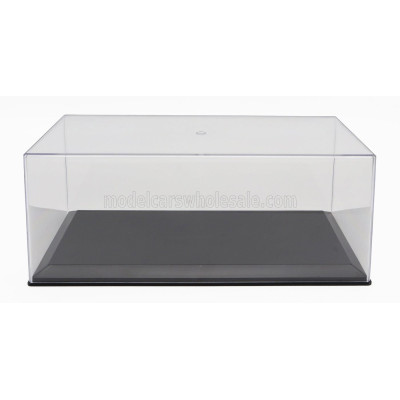 VETRINA DISPLAY BOX VETRINA DISPLAY BOX BOX FOR 1/18 BASE IN PLASTICA NERA - PLASTIC BASE BLACK - Lungh.LENGTH cm 33.5 X Largh.W