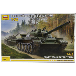 ZVEZDA TANK T-62 SOVIET MAIN BATTLE TANK MILITARY 1974 1/72