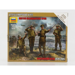 ZVEZDA FIGURES SOLDATI - SOLDIERS MILITARY BRITISH 1944 1/72