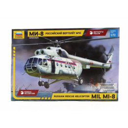 ZVEZDA HELICOPTER MIL MI-8MT RUSSIA RESCUE HELICOPTER MILITARY 1967 1/72
