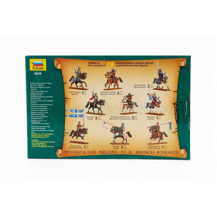 ZVEZDA ACCESSORIES FRENCH KNIGHTS MILITARY FIGURES 1/72