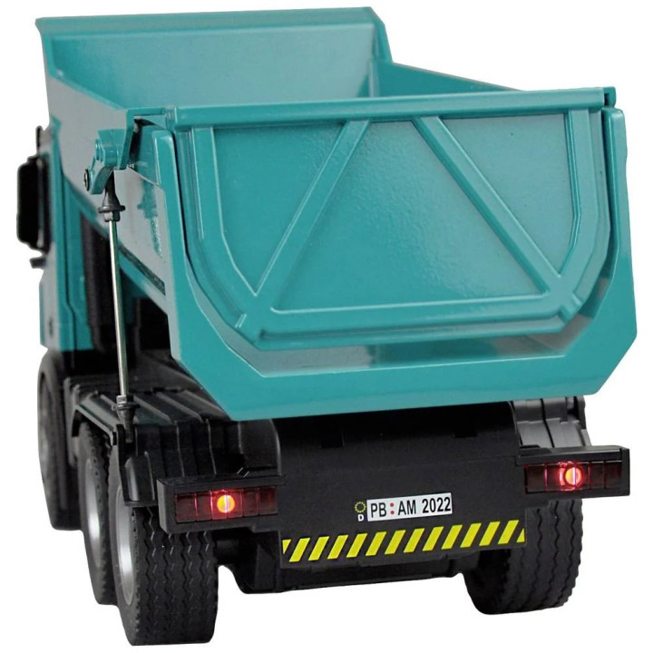Mercedes truck tipper PRO kovový, 1:10, RTR, 2,4 GHz, biely