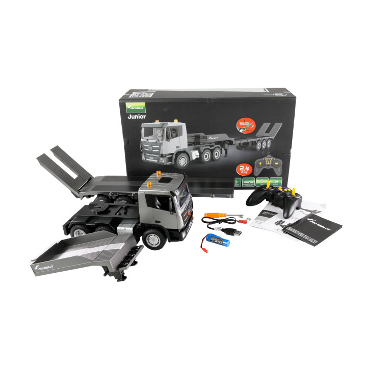 Amewi RC G836E ťahač s nízkym nakladačom 1:24 RTR