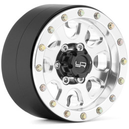 1.9 Aluminum CNC 8 Spoke Beadlock, 2ks Stříbrné