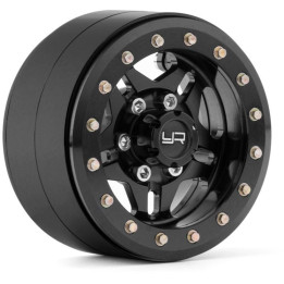 1.9 Aluminum CNC 5 Spoke Beadlock, 2ks Černé