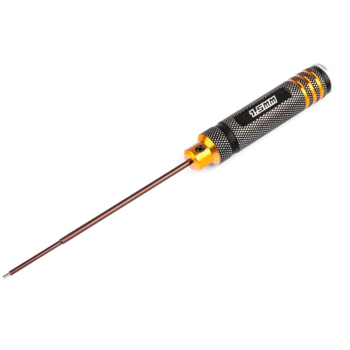Hliníkový šroubovák imbus 1.5mm tvrzená HD ocel Černo/zlaté