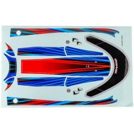 Traxxas samolepky paluby modré (pro Distruptor)