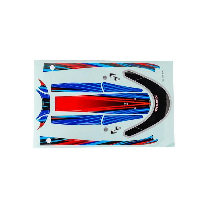 Traxxas samolepky paluby modré (pro Distruptor)