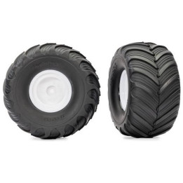 Traxxas kolo 2.0/3.0", disk bílý, pneu Terra Groove (2)