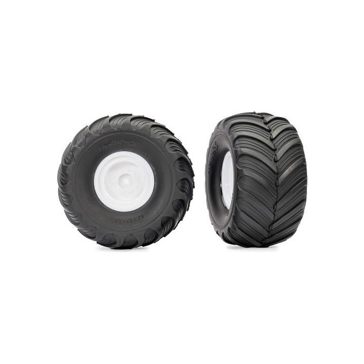 Traxxas kolo 2.0/3.0", disk bílý, pneu Terra Groove (2)