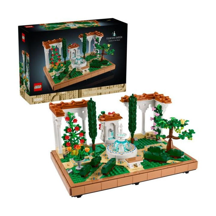 LEGO Icons - Zahrada s fontánou
