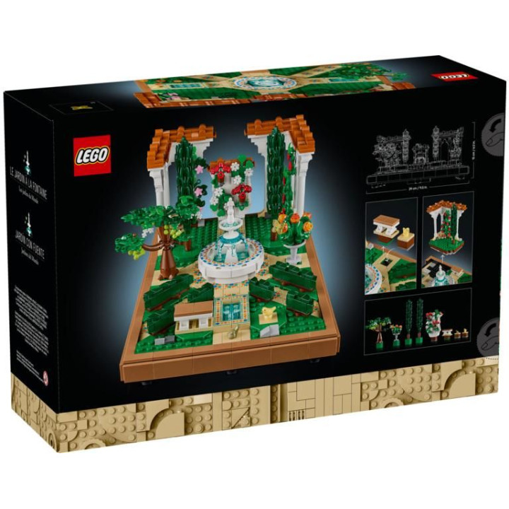 LEGO Icons - Zahrada s fontánou