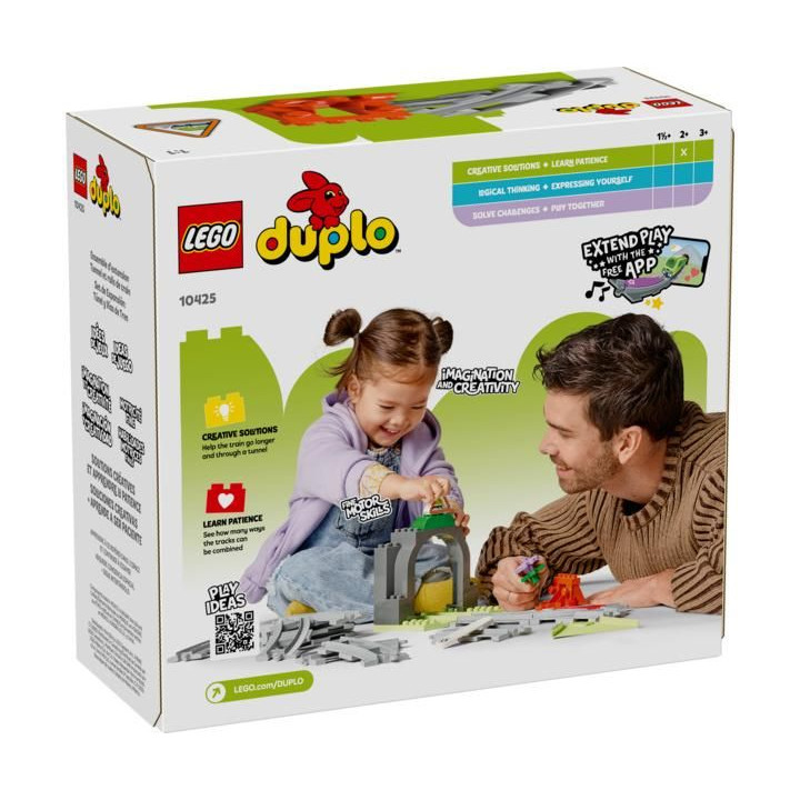 LEGO DUPLO - Železniční tunel a koleje – rozšiřující sada