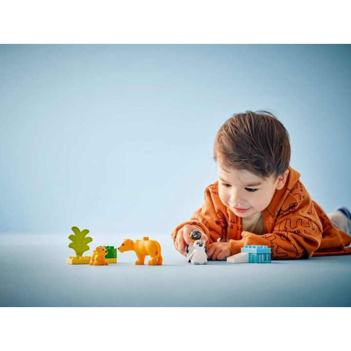 LEGO DUPLO - Rodinky divokých zvířat: Tučňáci a lvi