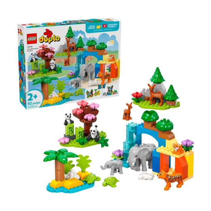 LEGO DUPLO - Rodinky divokých zvířat 3 v 1