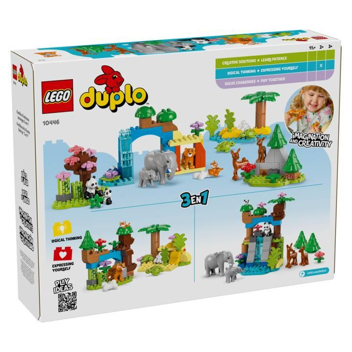 LEGO DUPLO - Rodinky divokých zvířat 3 v 1